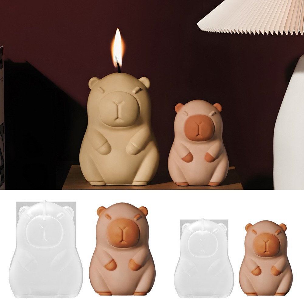 Candle Making Easy - Staande Capibara geurkaars siliconen mal 3D