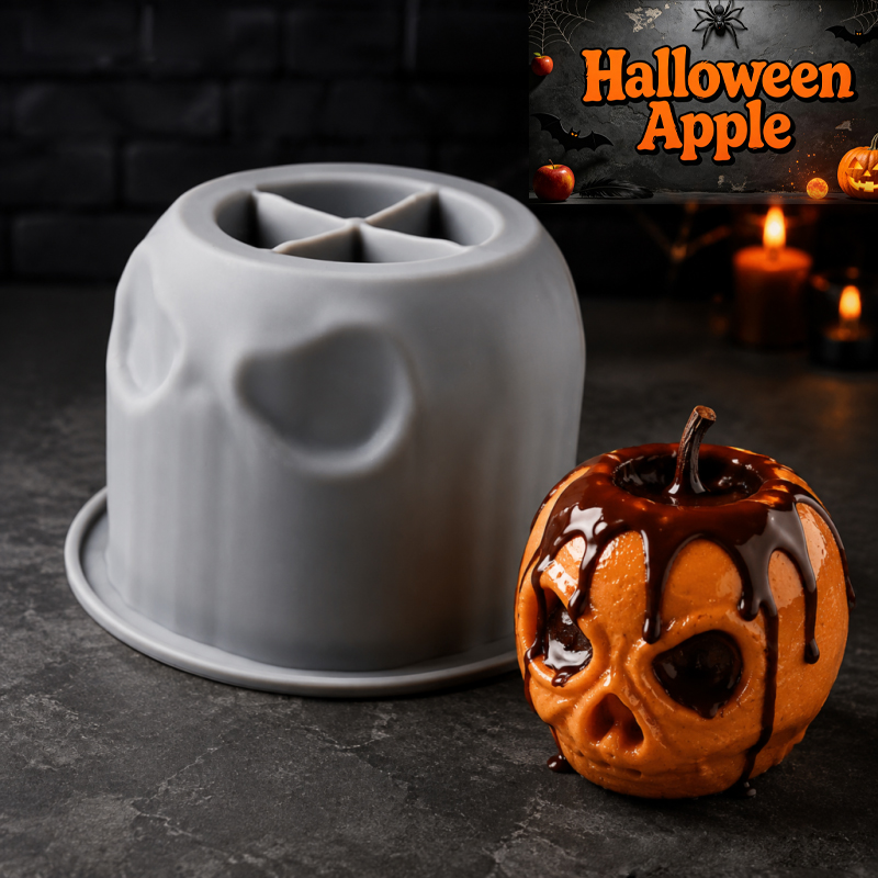 Candle Making Easy - Halloween schedel appel siliconen mal, creatief