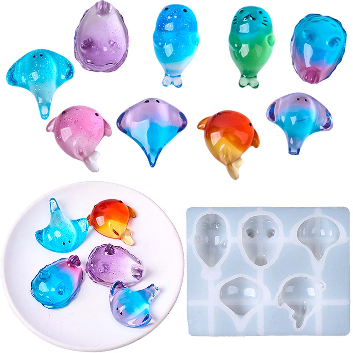 Candle Making Tutorial - 3D Healing Kawaii Manta Ray Walvis