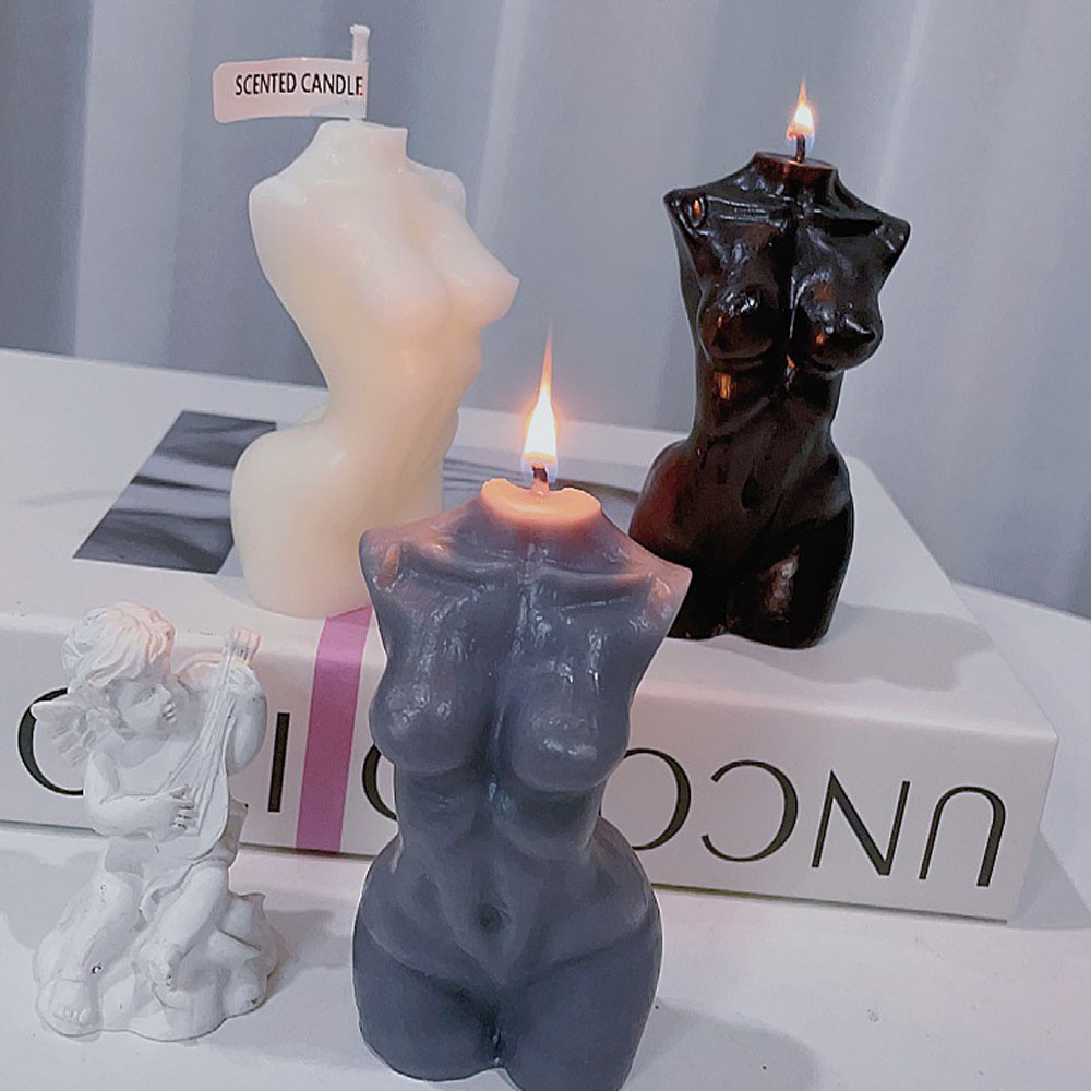 Candle Making Soy Wax - Geurkaars met vrouwelijke torso-vorm voor thuisdecoratie