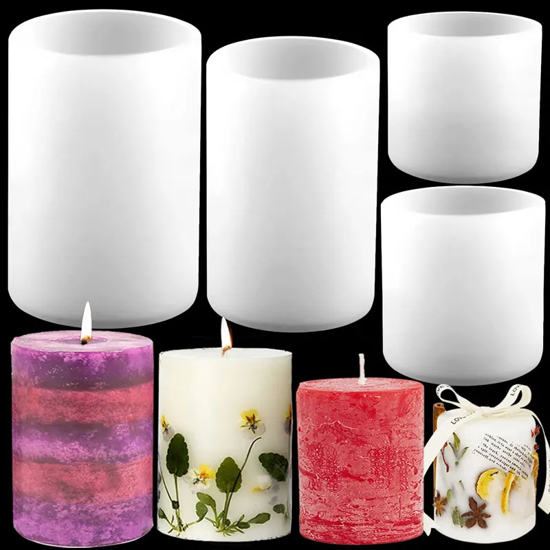 Candle Making Easy - Cilinder siliconen kaars mallen hars mal