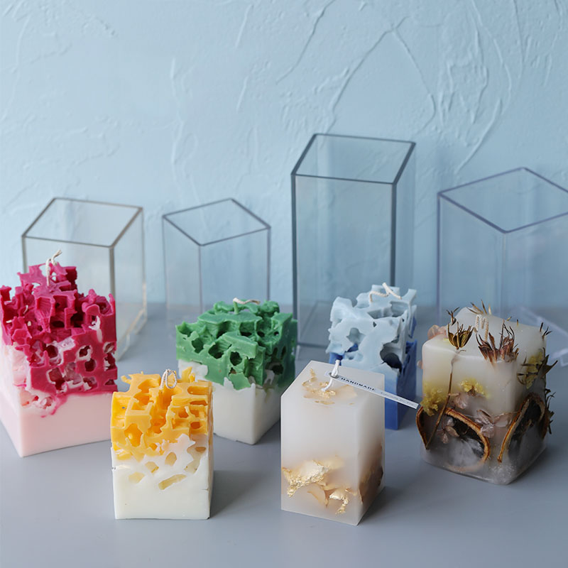 Candle Making Easy - 3D vierkante rechthoek kolom kaars schimmel