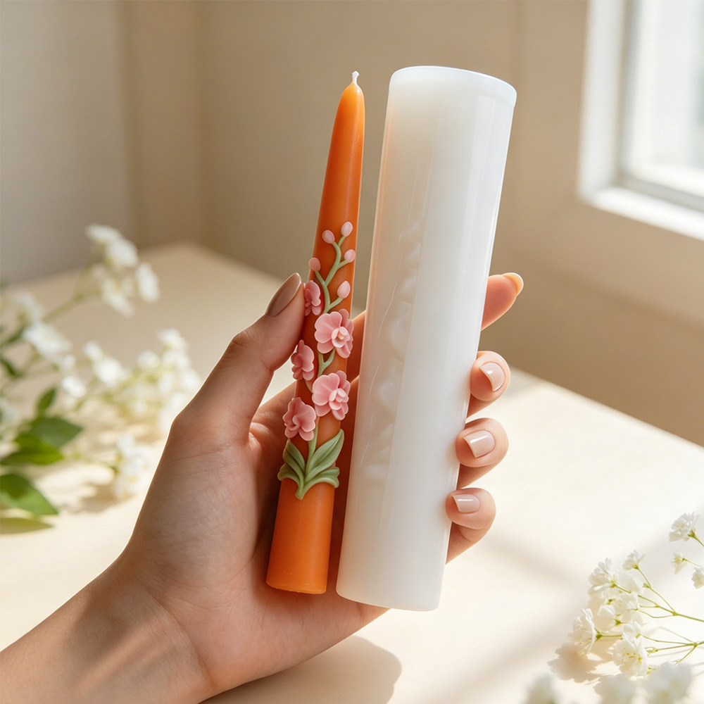 Lange stokvormige bloemkaars s - Candle Making Easy recensie en prijs