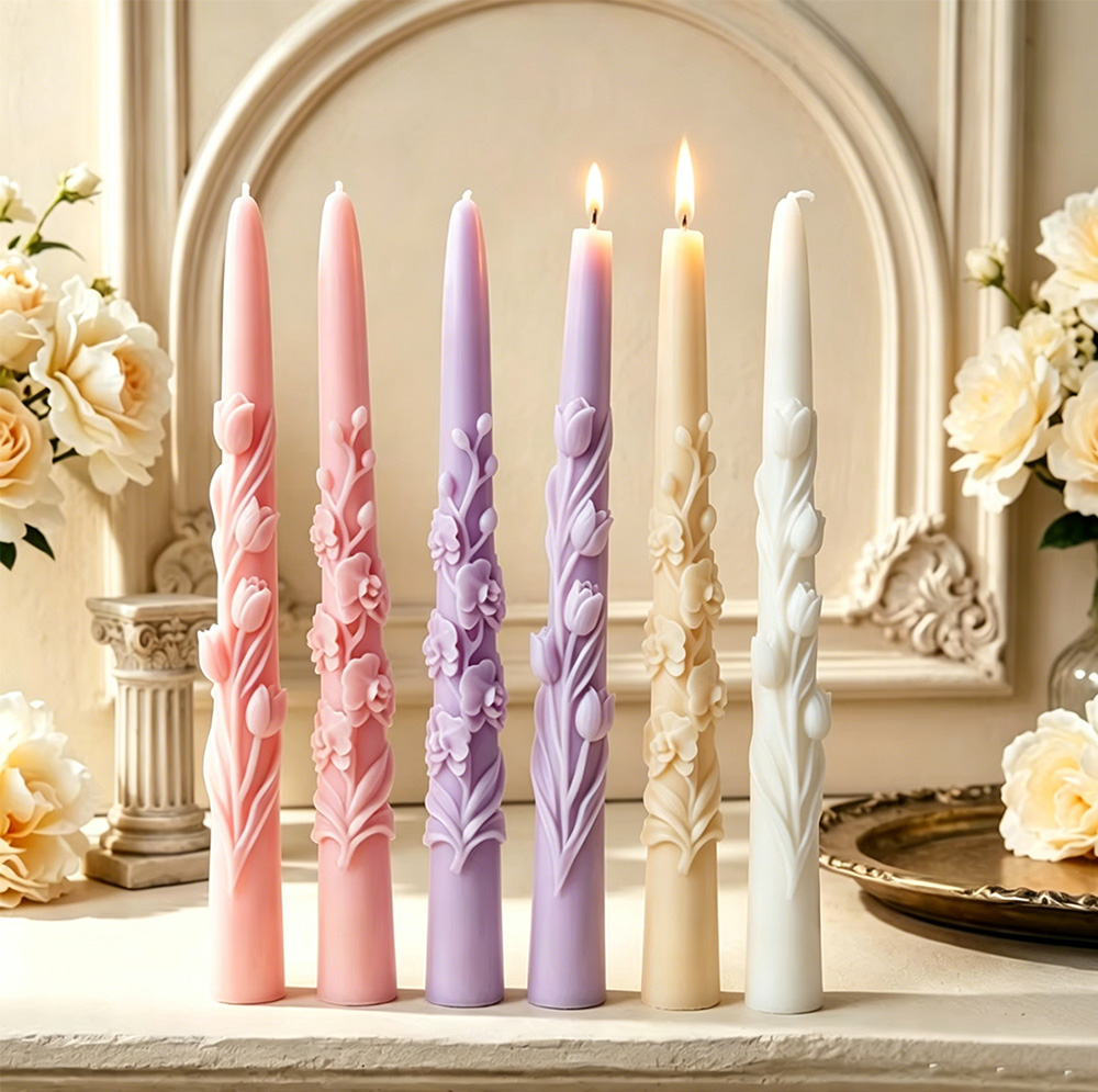 Lange stokvormige bloemkaars s - Candle Making Easy recensie en prijs
