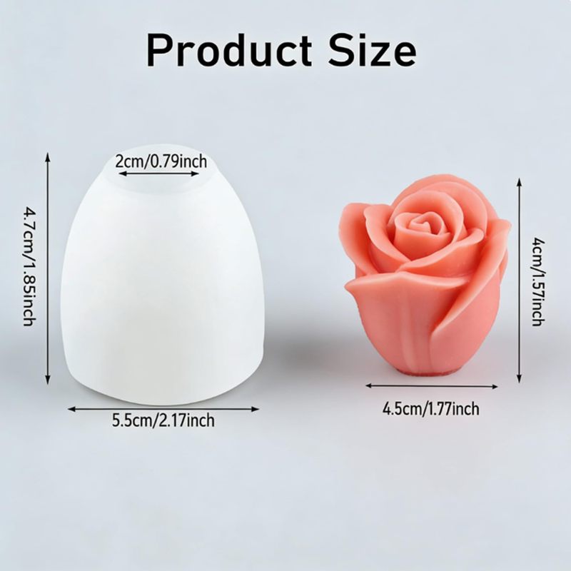 2Only3DRose siliconen mal, geb - Candle Making Process recensie en prijs
