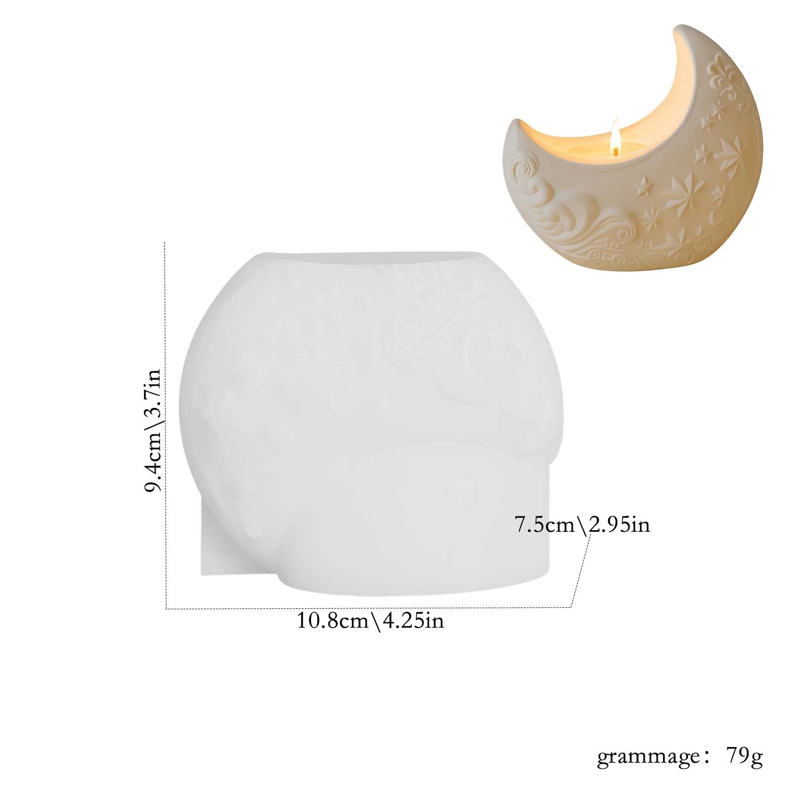 3D reliëf maan gips hars mal d - Candle Making Process recensie en prijs