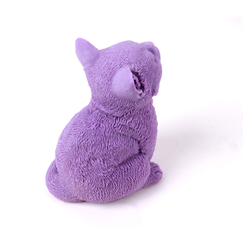 Leuke zittende kat kaars silic - Candle Making Soy Wax recensie en prijs