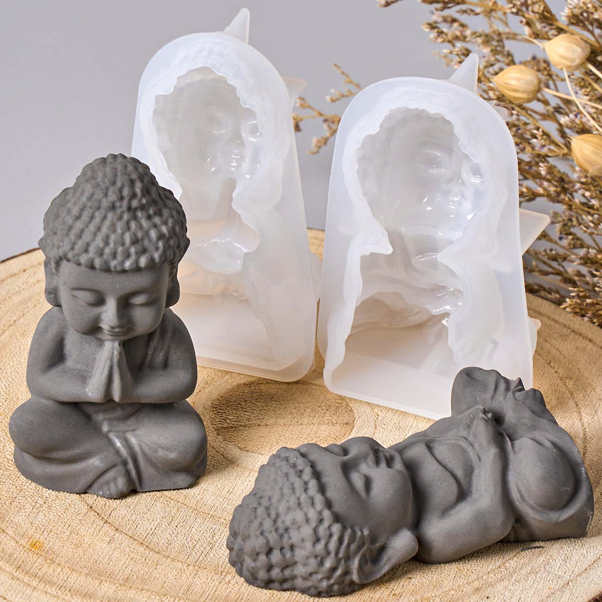 3D Boeddha siliconen kaarsvorm - Candle Making Process recensie en prijs