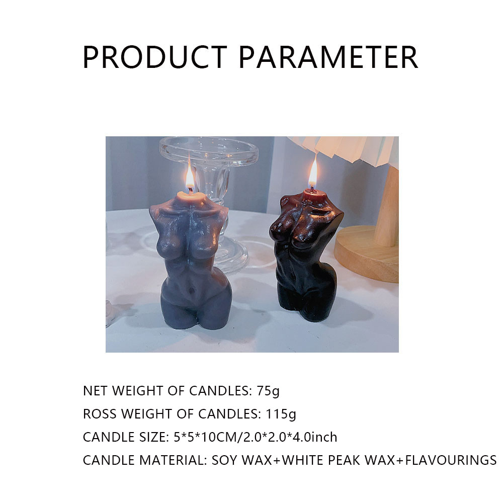 Geurkaars met vrouwelijke tors - Candle Making Soy Wax recensie en prijs