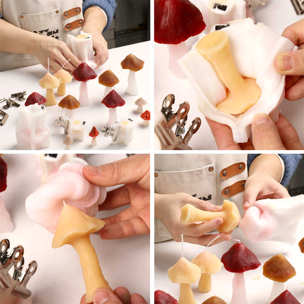 Paddestoel siliconen mallen vo - Candle Making Soy Wax recensie en prijs