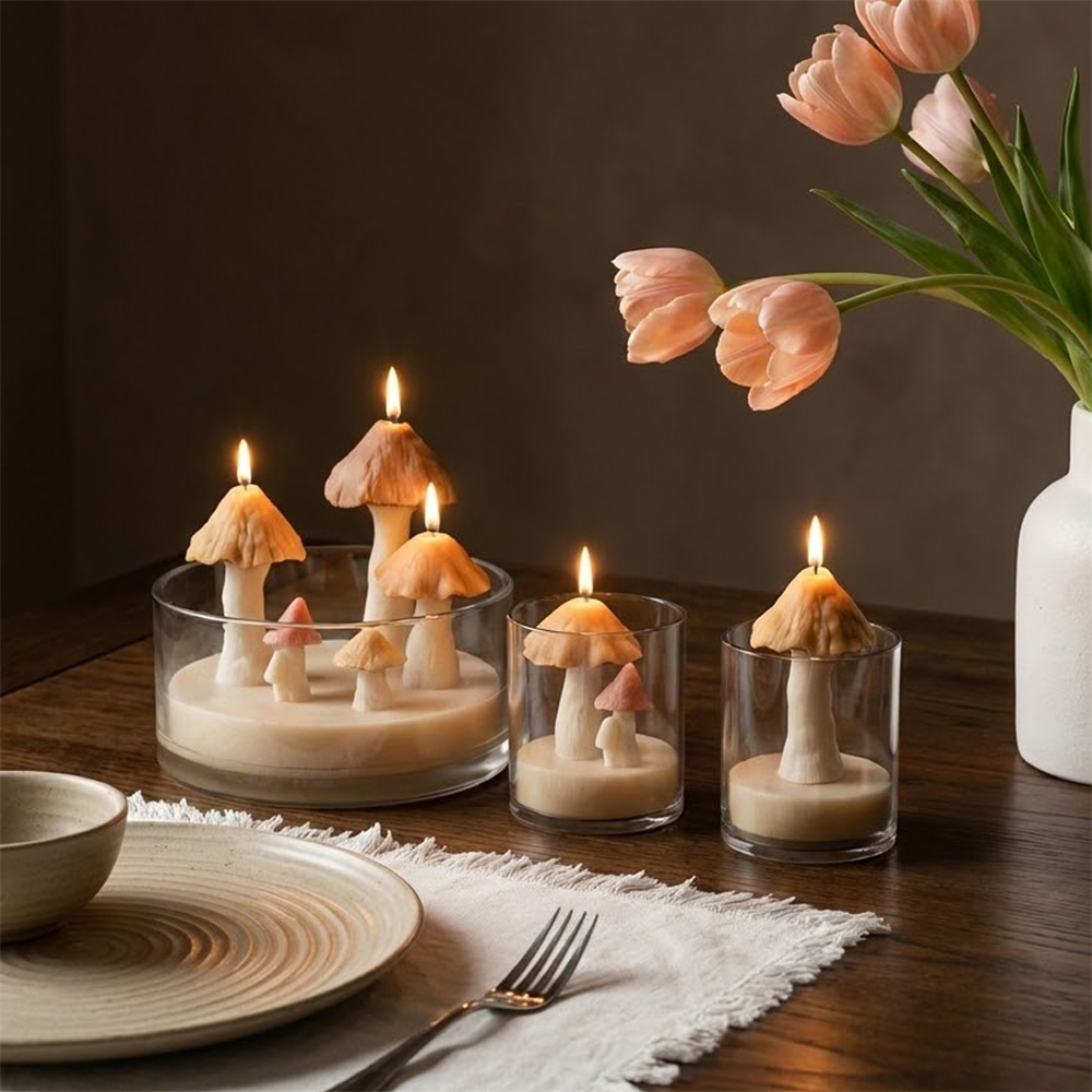 Paddestoel siliconen mallen vo - Candle Making Soy Wax recensie en prijs